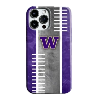 Washington Huskies Yard Markers Purple Gray Phone Case