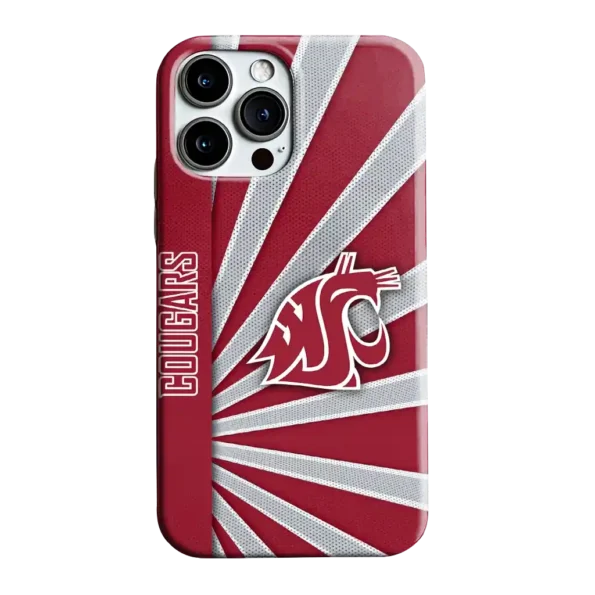 washington state cougars sunburst rays crimson phone case best selling