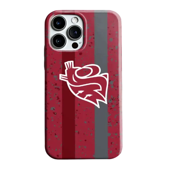 washington state cougars textured stripe crimson phone case best selling