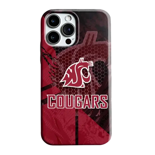 washington state cougars web overlay crimson phone case best selling