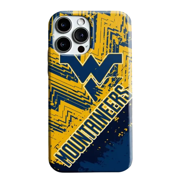 west virginia mountaineers abstract zigzag blue phone case best selling