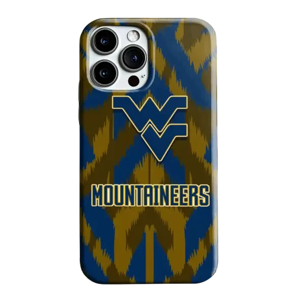 west virginia mountaineers chevron zigzag blue phone case best selling