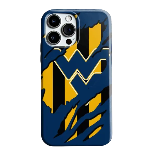 west virginia mountaineers claw scar blue black phone case best selling