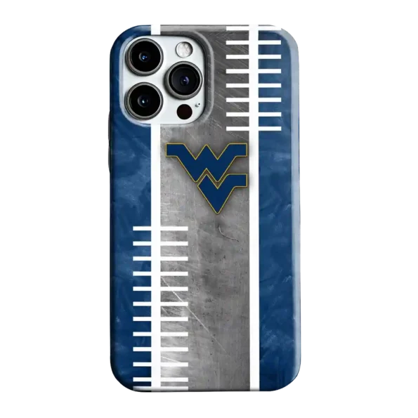 west virginia mountaineers yard markers blue gray phone case best selling