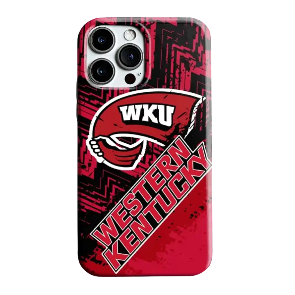 western kentucky hilltoppers abstract zigzag red phone case best selling