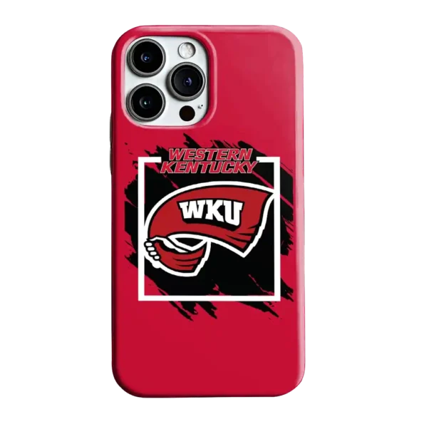 western kentucky hilltoppers brush square red phone case best selling