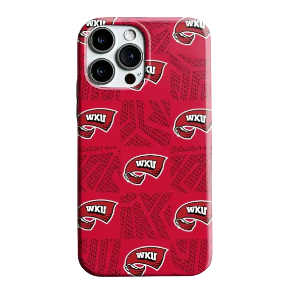 western kentucky hilltoppers chevron squares red phone case best selling