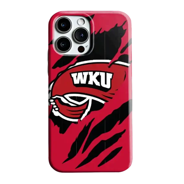 western kentucky hilltoppers claw scar red black phone case best selling