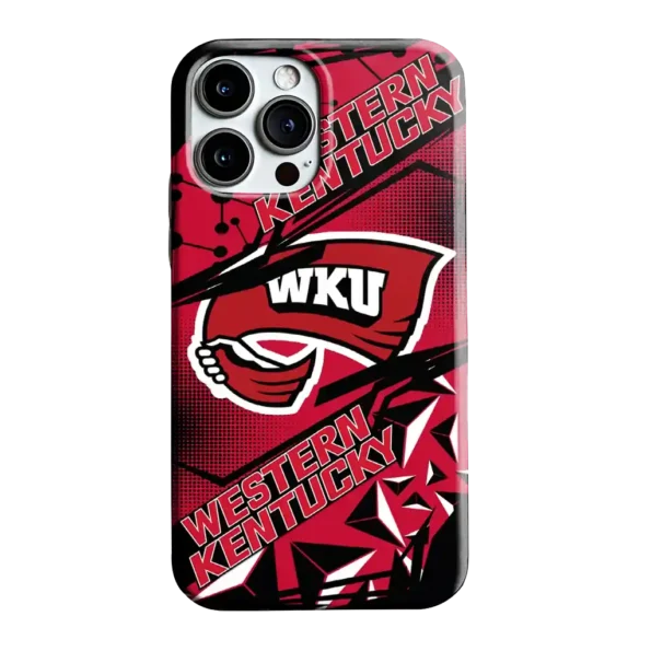 western kentucky hilltoppers jagged flash red black phone case best selling