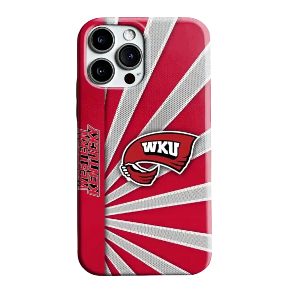 western kentucky hilltoppers sunburst rays red phone case best selling