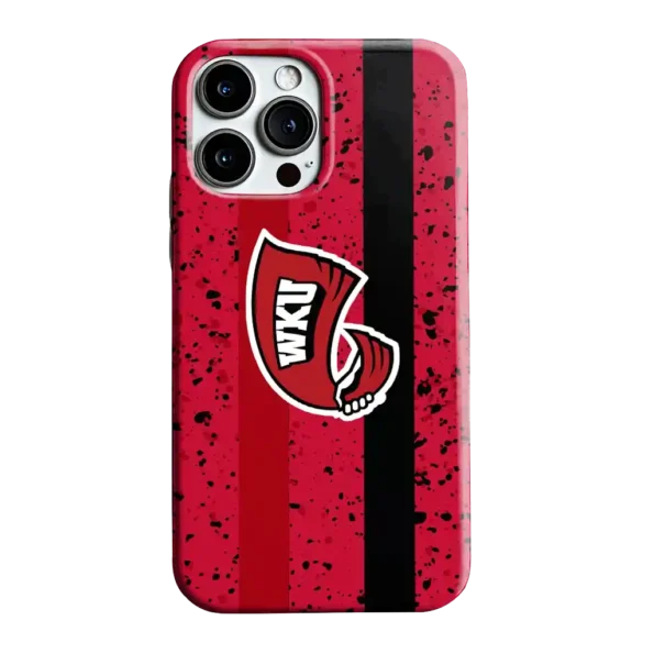 western kentucky hilltoppers textured stripe red phone case best selling