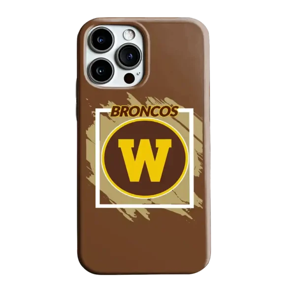 western michigan broncos brush square brown phone case best selling
