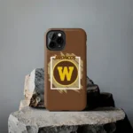 western-michigan-broncos-brush-square-brown-phone-case-best-selling.webp