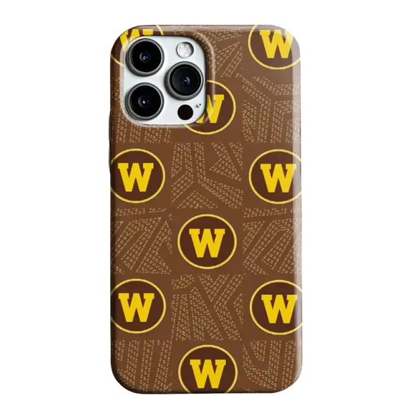 western michigan broncos chevron squares brown phone case best selling