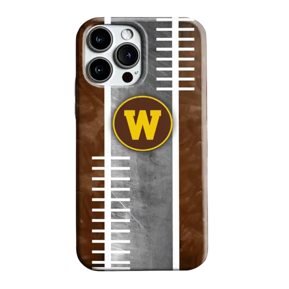 western michigan broncos yard markers brown gray phone case best selling
