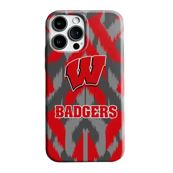 wisconsin badgers chevron zigzag red phone case best selling