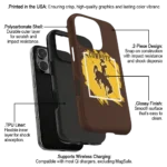 wyoming-cowboys-brush-square-brown-phone-case-best-selling.webp