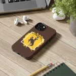 wyoming-cowboys-brush-square-brown-phone-case-best-selling.webp