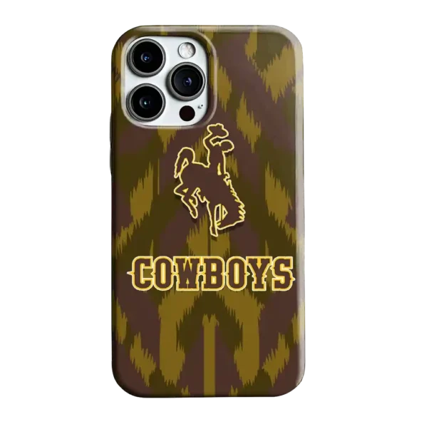 wyoming cowboys chevron zigzag brown phone case best selling