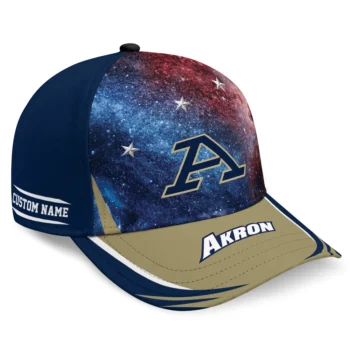 Akron Zips Cap - Personalized Galaxy Nebula Blue