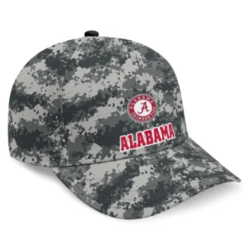 Alabama Crimson Tide Cap - Personalized Digital Camo Gray