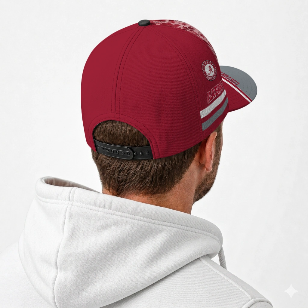 alabama-crimson-tide-cap-personalized-tropical-floral-crimson-latest-model.webp