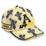 appalachian-state-mountaineers-cap-personalized-damask-pattern-black-white-best-selling.webp