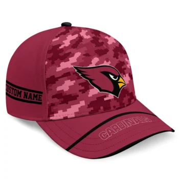 Arizona Cardinals Cap - Personalized Pixel Camo Red