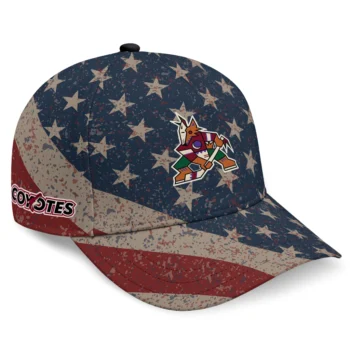 Arizona Coyotes Cap - Customized Distressed Stars Navy