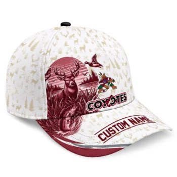 Arizona Coyotes Cap - Personalized Toile Pattern Red White