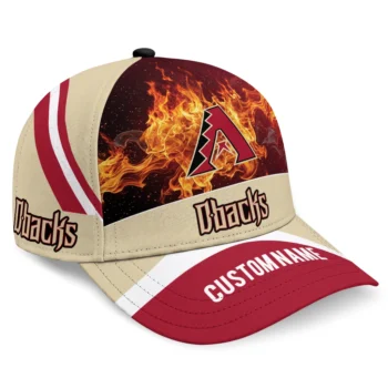 Arizona Diamondbacks Cap - Custom Blazing Fire Red