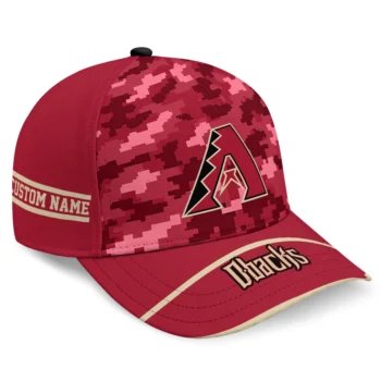 Arizona Diamondbacks Cap - Personalized Pixel Camo Red