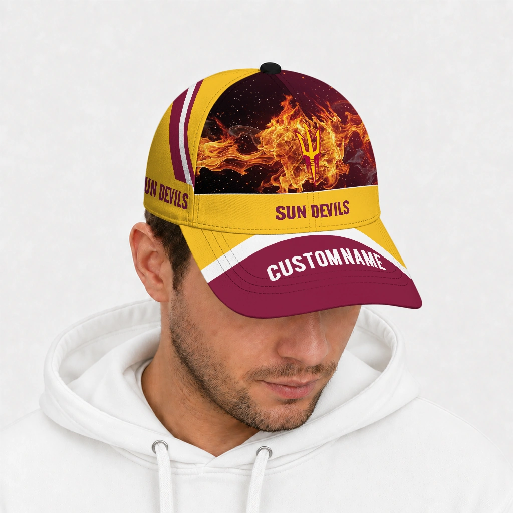 arizona-state-sun-devils-cap-personalized-blazing-fire-maroon-new-arrival.webp