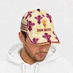 arizona-state-sun-devils-cap-personalized-damask-pattern-maroon-white-best-selling.webp