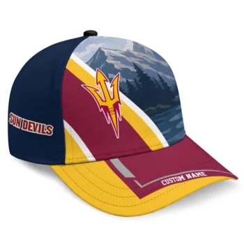 Arizona State Sun Devils Cap - Personalized Diagonal Slash Maroon