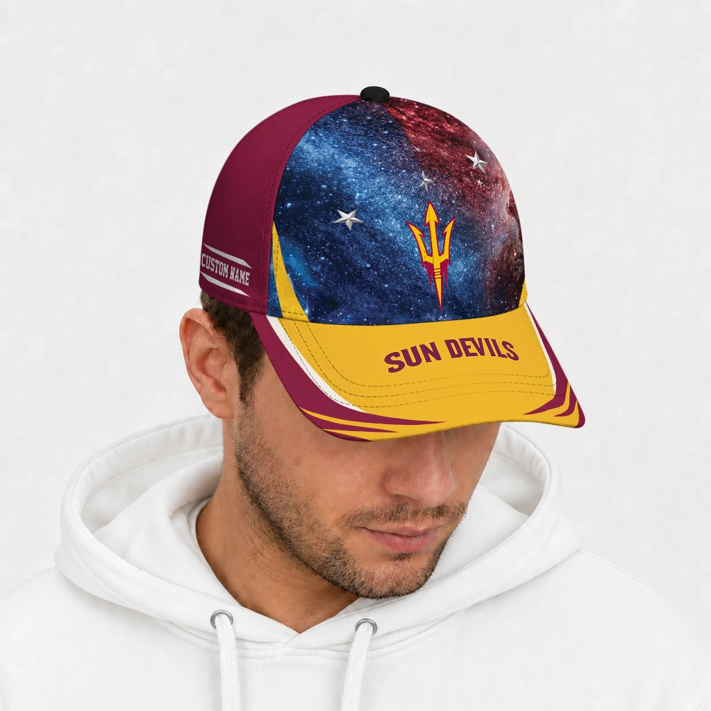 arizona-state-sun-devils-cap-personalized-galaxy-nebula-maroon-new-arrival.webp