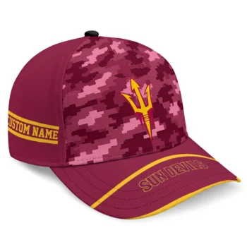 Arizona State Sun Devils Cap - Personalized Pixel Camo Maroon