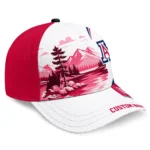 arizona-wildcats-cap-custom-flat-illustration-red-white-best-selling.webp
