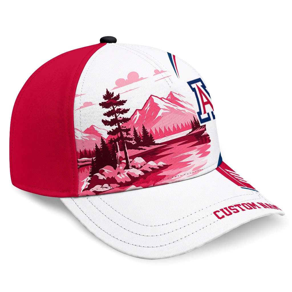 arizona-wildcats-cap-custom-flat-illustration-red-white-best-selling.webp arizona wildcats cap custom flat illustration red white best selling