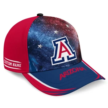 Arizona Wildcats Cap - Custom Galaxy Nebula Red