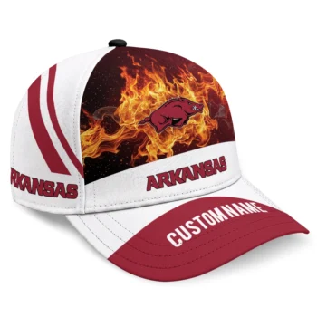 Arkansas Razorbacks Cap - Custom Blazing Fire Red
