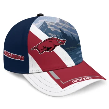 Arkansas Razorbacks Cap - Custom Diagonal Slash Red