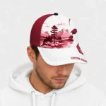arkansas-razorbacks-cap-custom-flat-illustration-red-white-best-selling.webp