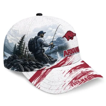 Arkansas Razorbacks Cap - Custom Photo Realistic Red White