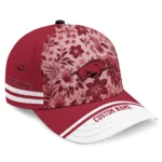 arkansas-razorbacks-cap-custom-tropical-floral-red-best-selling.webp