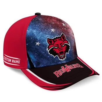 Arkansas State Red Wolves Cap - Customized Galaxy Nebula Scarlet