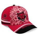 arkansas-state-red-wolves-cap-customized-tropical-floral-scarlet-best-selling.webp