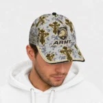 army-black-knights-cap-customized-damask-pattern-gold-white-best-selling.webp