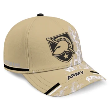 Army Black Knights Cap - Customized Smoke Flames Gold