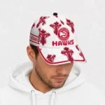 atlanta-hawks-cap-custom-damask-pattern-red-white-best-selling.webp
